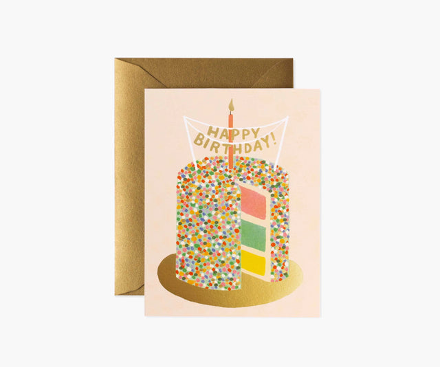 Happy Birthday Layer Cake Greeting Card