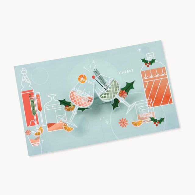 Holiday Spirits Pop-Up Greeting Card