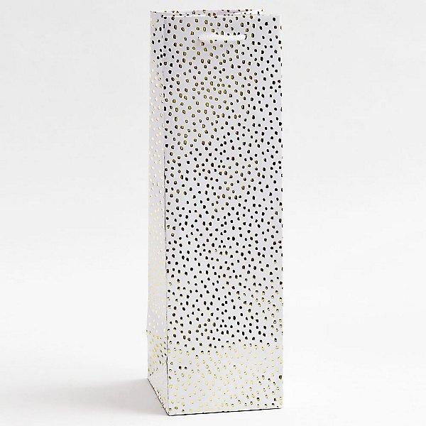 Gold Foil Flurry Wine Gift Bag