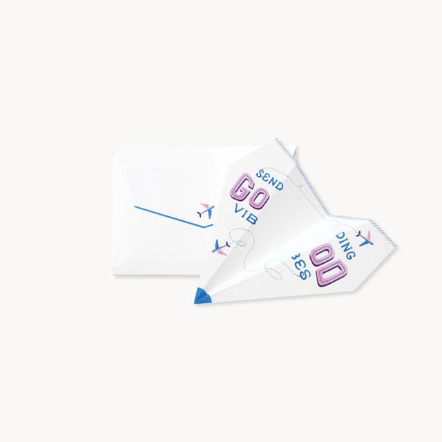 Paper Airplane Die-Cut Greeting Card
