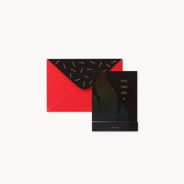 Matchbook Die-Cut Greeting Card