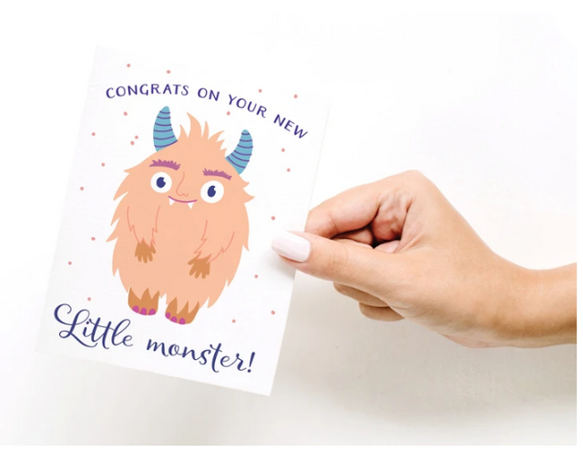 Congrats On Your New Little Monster Card