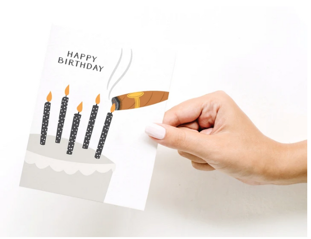 Happy Birthday Cigar Card