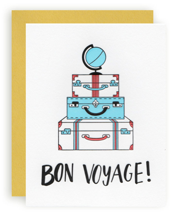 Bon Voyage Suitcase | Greeting Card Bon Voyage Suitcase | Greeting Card