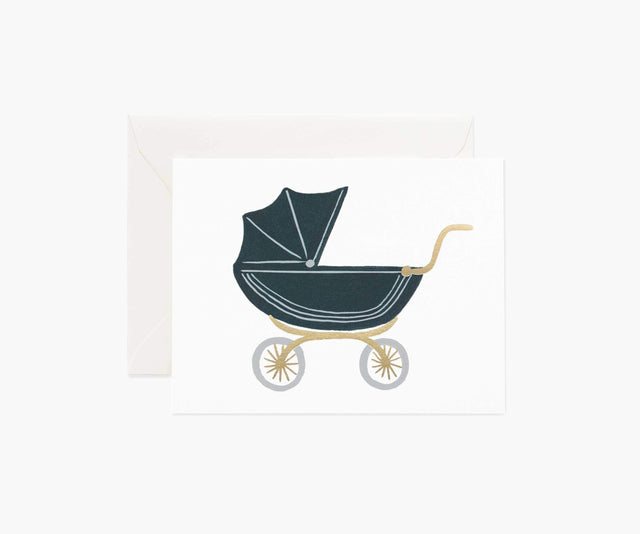 Pram Baby Stroller Card