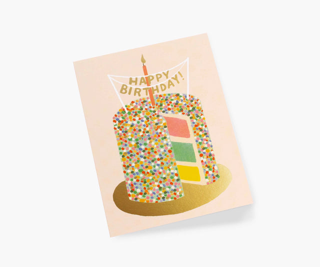 Happy Birthday Layer Cake Greeting Card